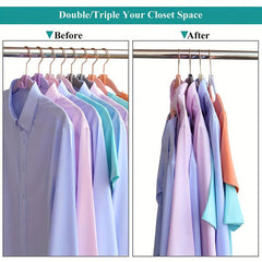 30pcs Plastic Hanger Connector Heavy Duty Wardrobe Hook