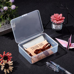 6pcs Clear Plastic Bead Storage Containers with Lids for Jewelry Finding