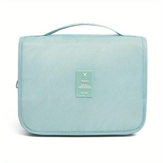 Waterproof Travel Cosmetic Bag with Compartments and Hooks