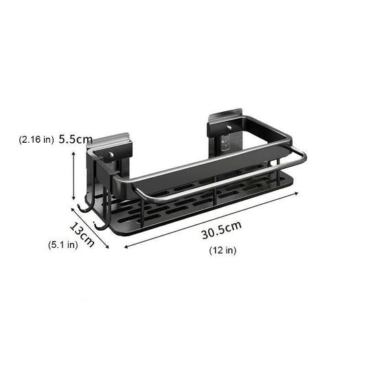 Wall Mounted Bathroom Washing Rack with Draining and Sink Storage