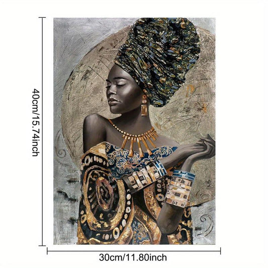 African Woman Girl Graffiti Art Canvas Painting Home Decor