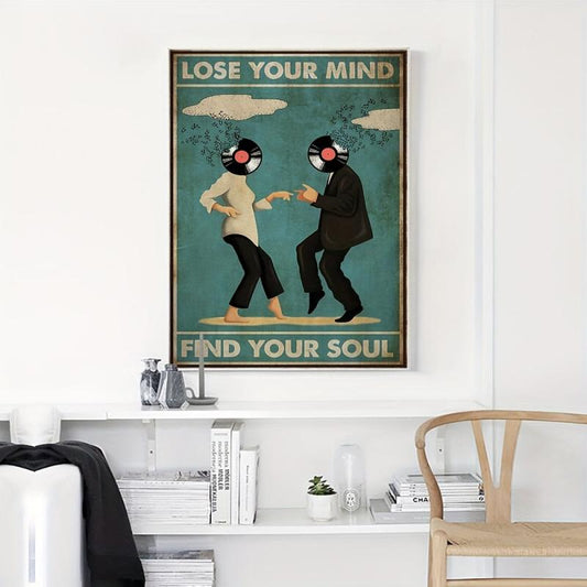 Vintage Canvas Lose Your Mind Find Your Soul Poster Music Print Canvas Poster