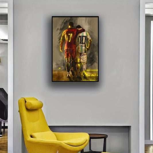 Football Star Poster for Bedroom Decor Wall Art