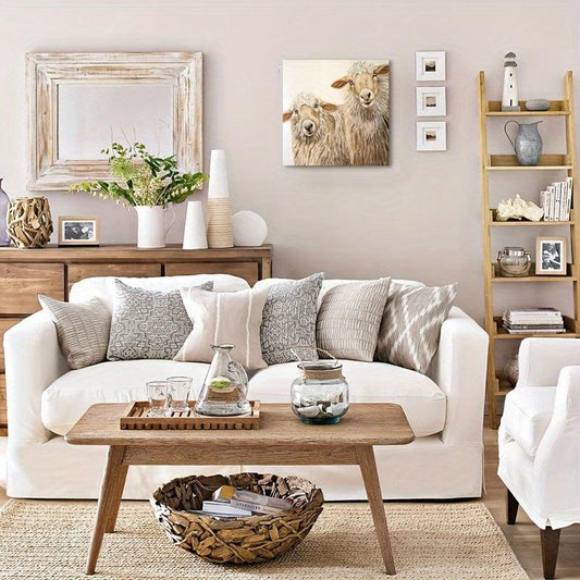 Farmhouse Donkey Canvas Picture Print Fun Animal Wall Decoration Poster