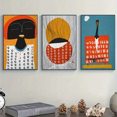 3pcs African Bohemian Art Canvas Set