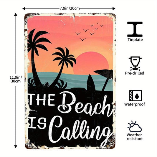 Beach Life California Dreaming Vintage Tin Sign 20x30cm