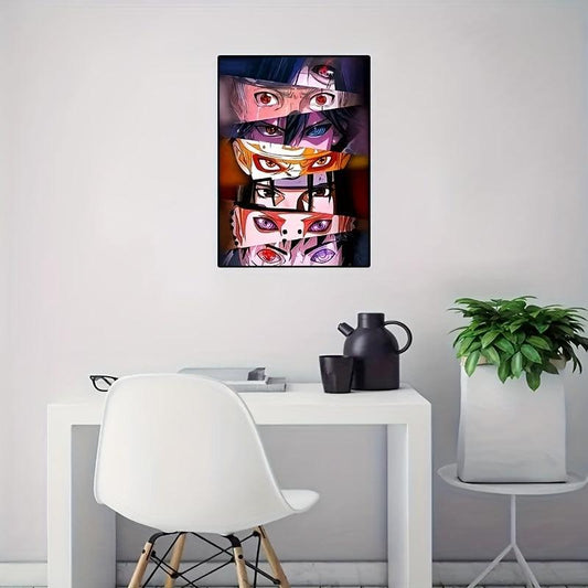 Colorful Anime Eye Painting Canvas Poster