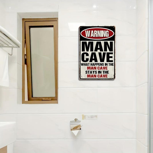 Funny Metal Garage Sign for Man Cave Decor - Home Bar Wall Decor
