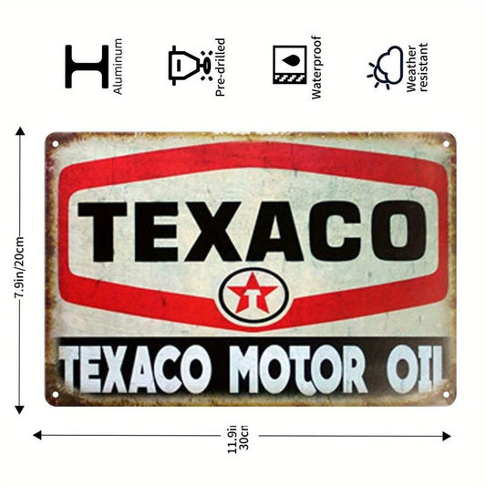 Vintage GAS Motor Antique Tin Signs Retro Posters Bar Wall Decor