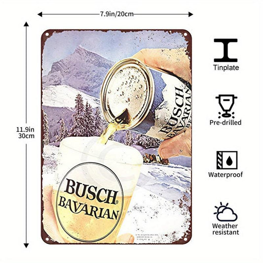 Vintage Buttweiser Beer Decor Tin Sign Retro Metal Signs Man Cave Decor
