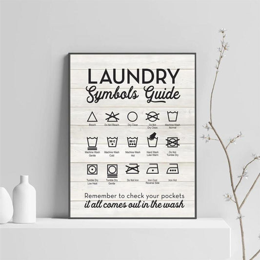 Symbols Guide Typography Art Print Poster