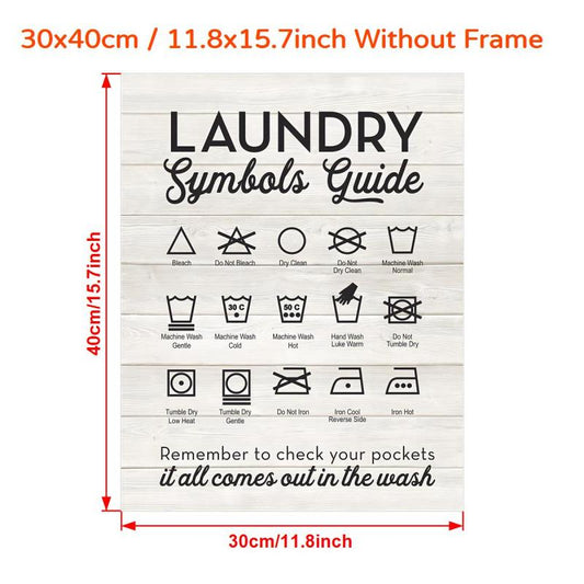 Symbols Guide Typography Art Print Poster