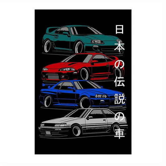 Car Painting On Canvas Wall Art for Home Decor
