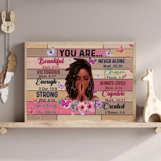 Canvas Poster Vintage Art Queen Girl Wall Decor