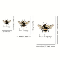 Motivational Floral Bee Canvas Print