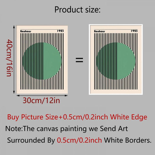 Green Circle Visual Wall Art Posters For Home Decor