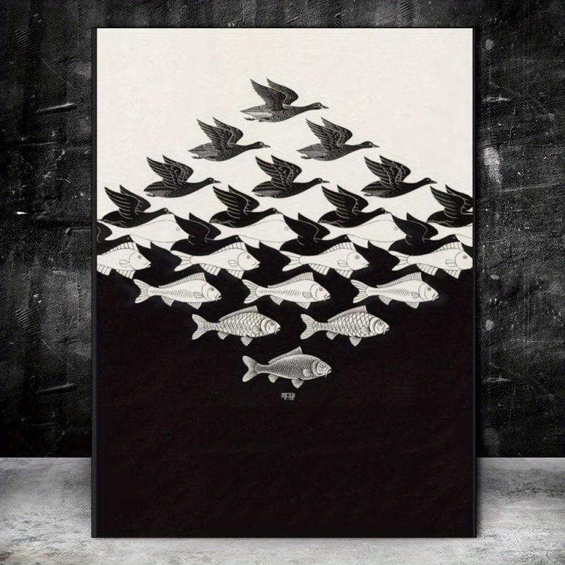 Bird And Fish Painting On Canvas Wall Art Movie Posters And Prints Artwork