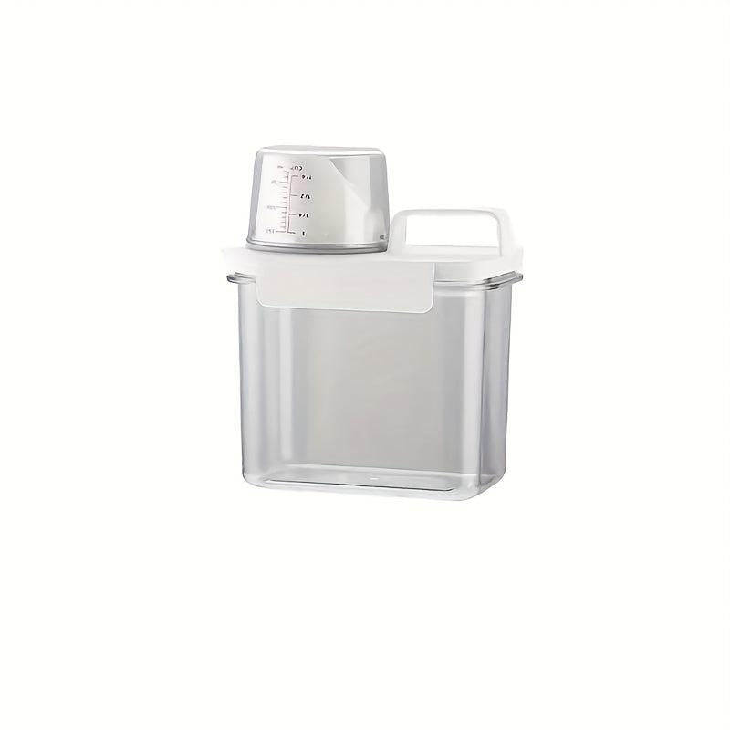 Airtight Storage Container w/ Measuring Cup Plastic Cereal Jars