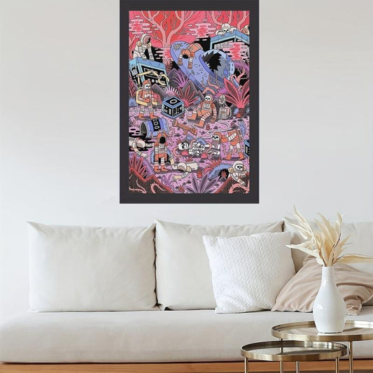 Y2k Art Chaos Poster Canvas Art Room Decoration Painting