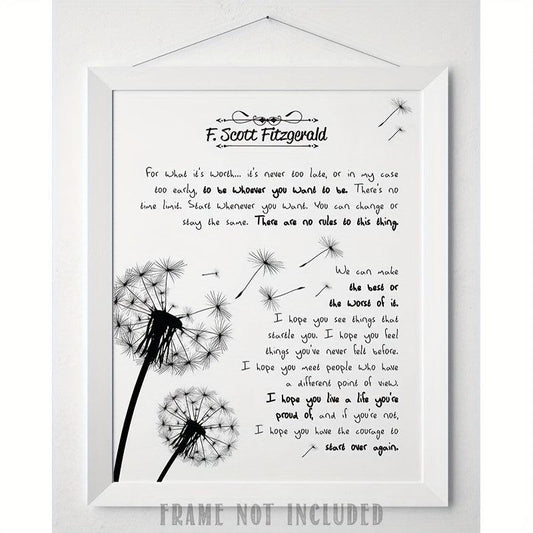 Canvas Poster Modern Art Inspirational Gift Home Office Wall Decor