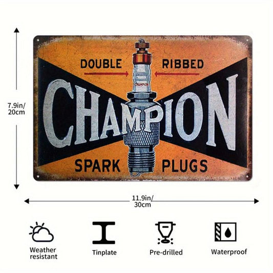 Vintage Metal Tin Signs Retro Garage Signs For Men Wall Decor Old Car Shop Poste