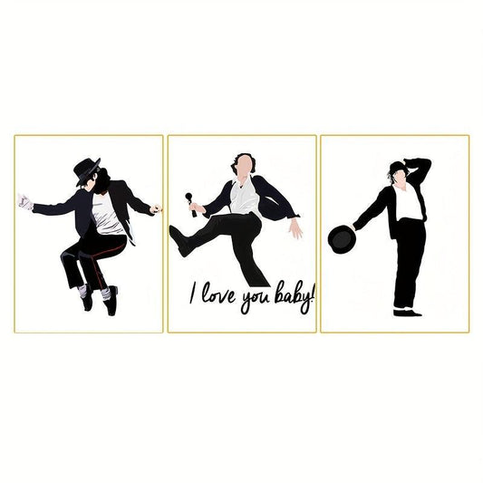 Pop Music Singer Dancer Style Canvas Painting Poster Set