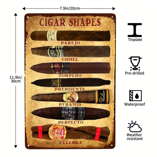 Vintage Cigars Shop Tin Sign Wall Decor Retro Men Women 20x30cm