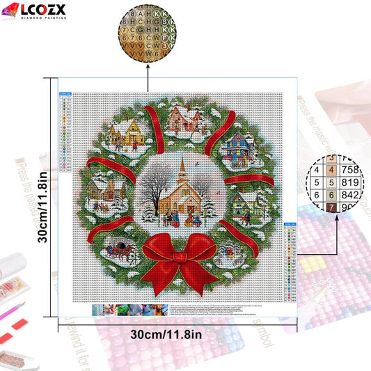 DIY Rhinestone Painting Kit Diamond Art Christmas Decor