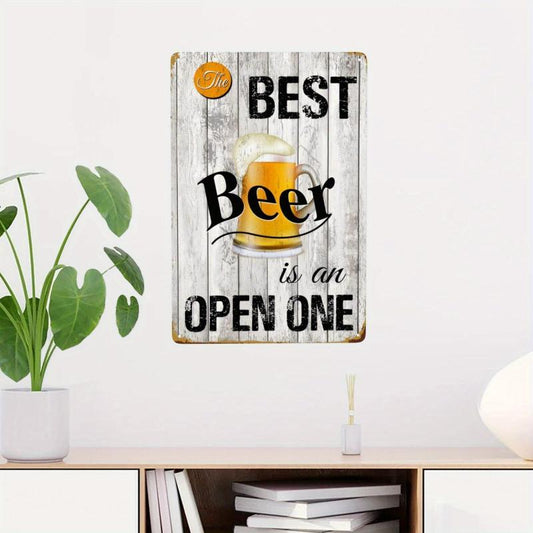 Retro Metal Sign Drink Beer With Friends Vintage Tin Signs Bar Decor