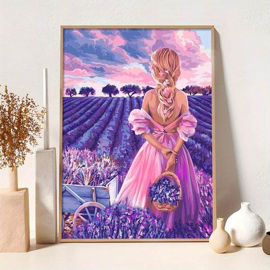5D DIY Diamond Painting Kits Flower Girl Full Drill Embroidery Cross Stitch