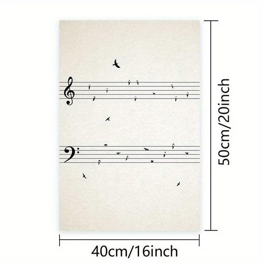 Music With Birds Vintage Poster Canvas Painting Art