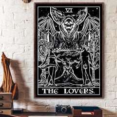 Modern Tarot Art Canvas Print Poster Large Size Background