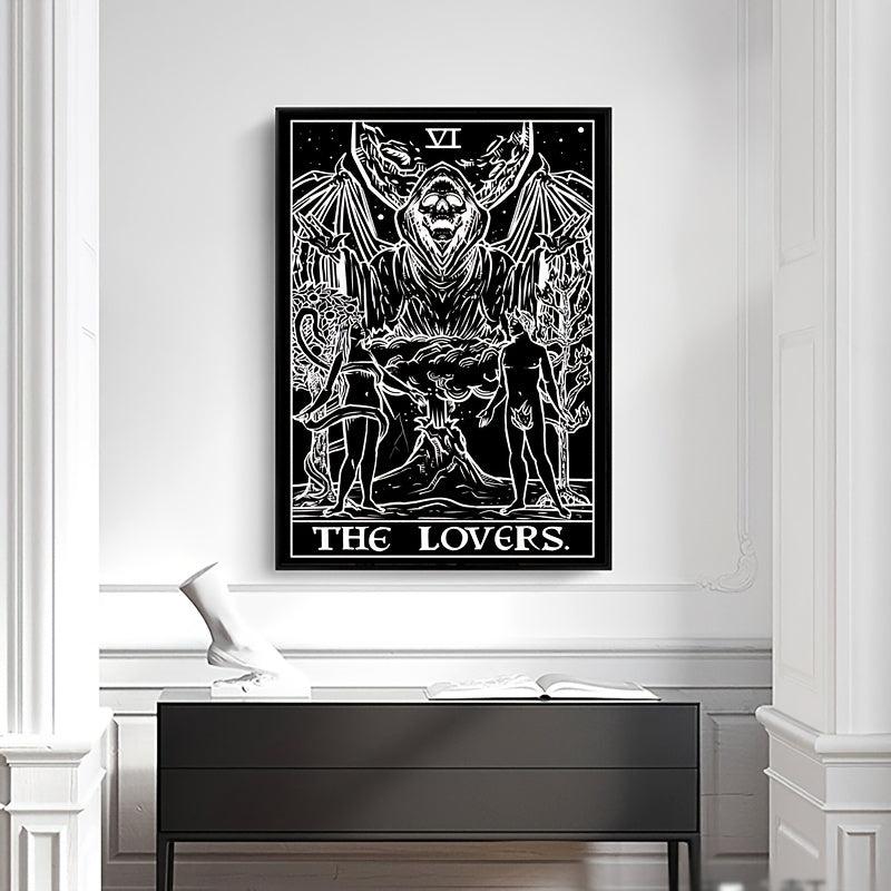 Modern Tarot Art Canvas Print Poster Large Size Background