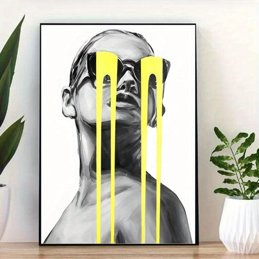 Abstract Character Painting On Canvas Wall Art