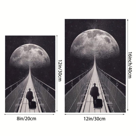 Canvas Poster Modern Art Space Travel Poster 20x30 Cm Room Decoration Painting
