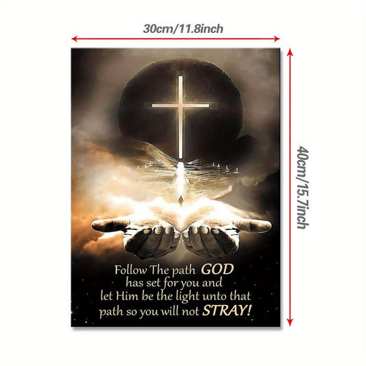 God's Path Canvas Print with Scripture for Bedroom