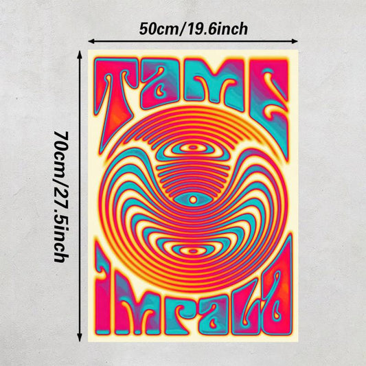 Psychedelic Rock Band Tour Art Canvas Painting Wall Decor