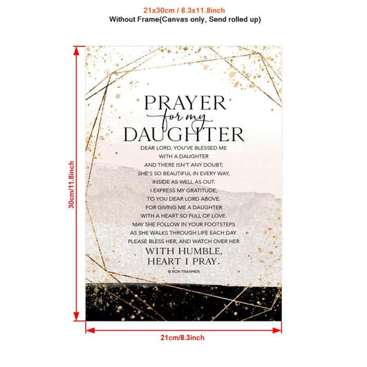 Prayer For My Daughter Painting On Canvas Wall Art
