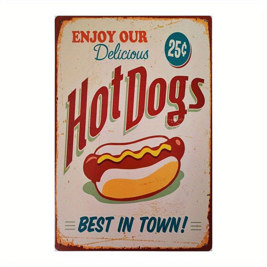 Vintage Food Metallic Tin Signs for Home Wall Decoration 30cm x 48cm