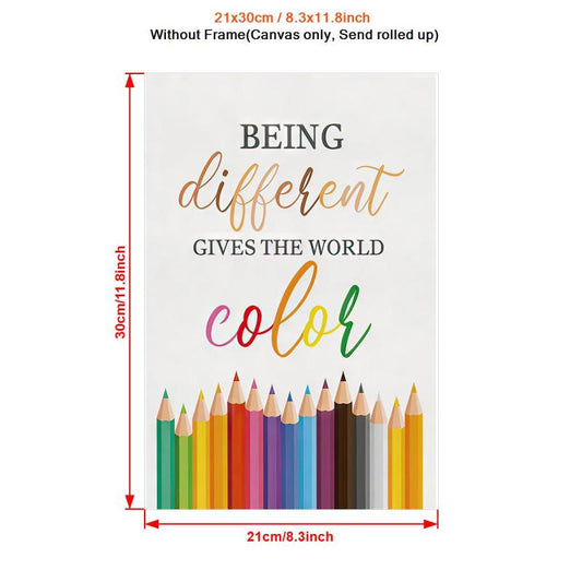 Modern Art Diversity Wall Art Watercolor Canvas Painting