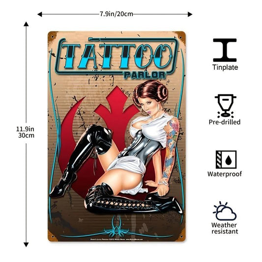 Vintage Bikini Girl Tin Sign Home Office Bar Club Decor 8x12 Inch