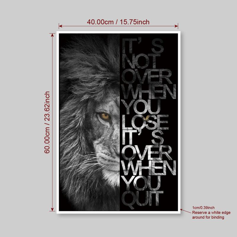 Lion Canvas Wall Art for Home Decor