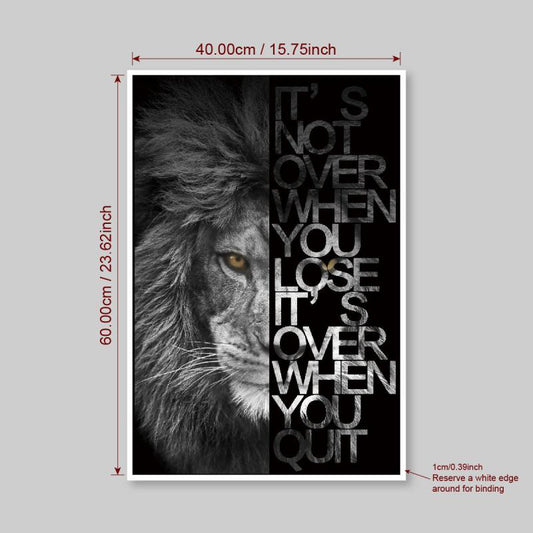 Lion Canvas Wall Art for Home Decor