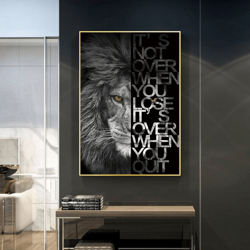 Lion Canvas Wall Art for Home Decor
