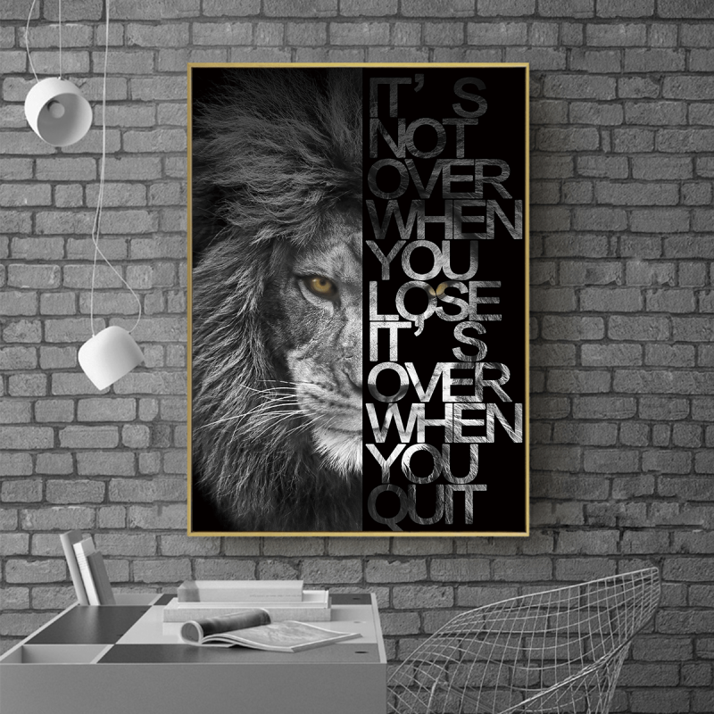 Lion Canvas Wall Art for Home Decor