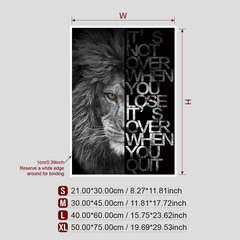 Lion Canvas Wall Art for Home Decor