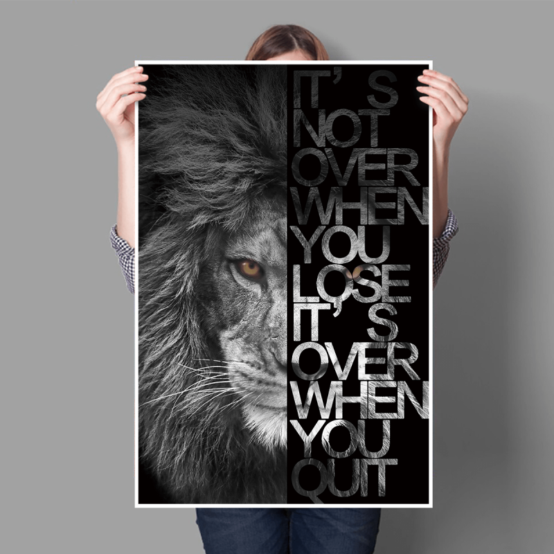 Lion Canvas Wall Art for Home Decor