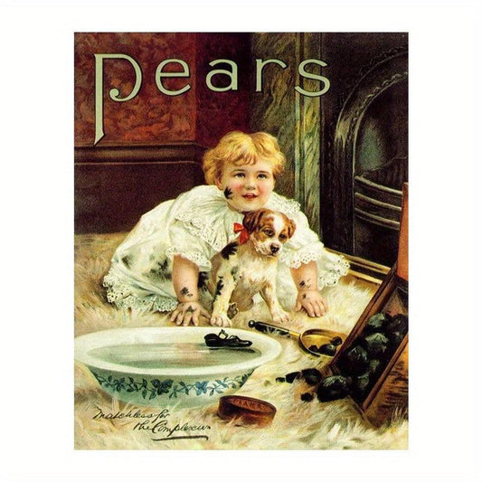 Vintage Metal Tin Sign For Baby Soap Family Home Wall Decoration