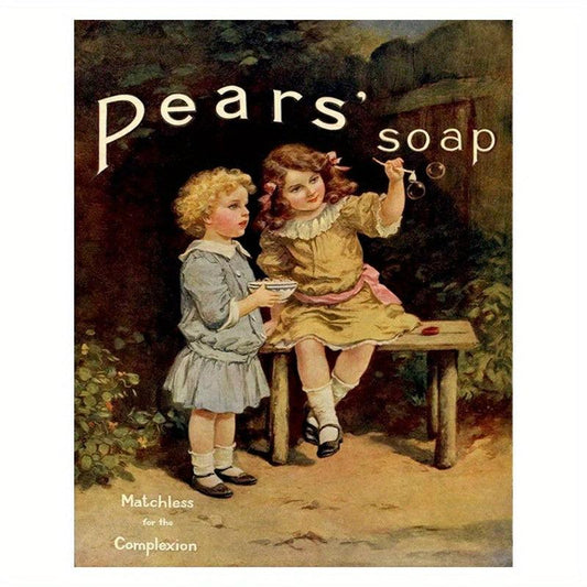 Vintage Metal Tin Sign For Baby Soap Family Home Wall Decoration