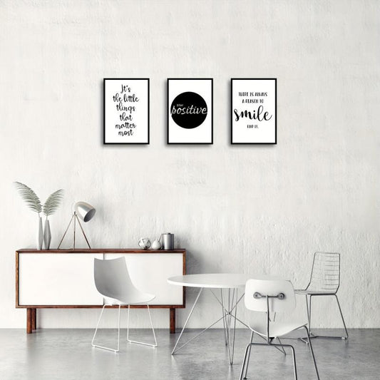 3pcs Canvas Poster Modern Art Motivational Life Waterproof Canvas Art Posters